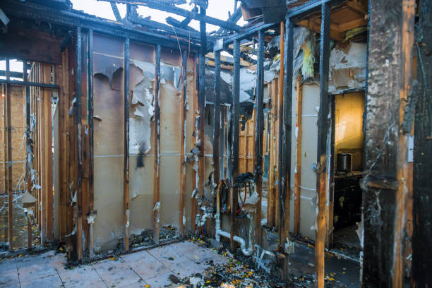 Professional Fire Damage Restoration technician working in Wayne, PA